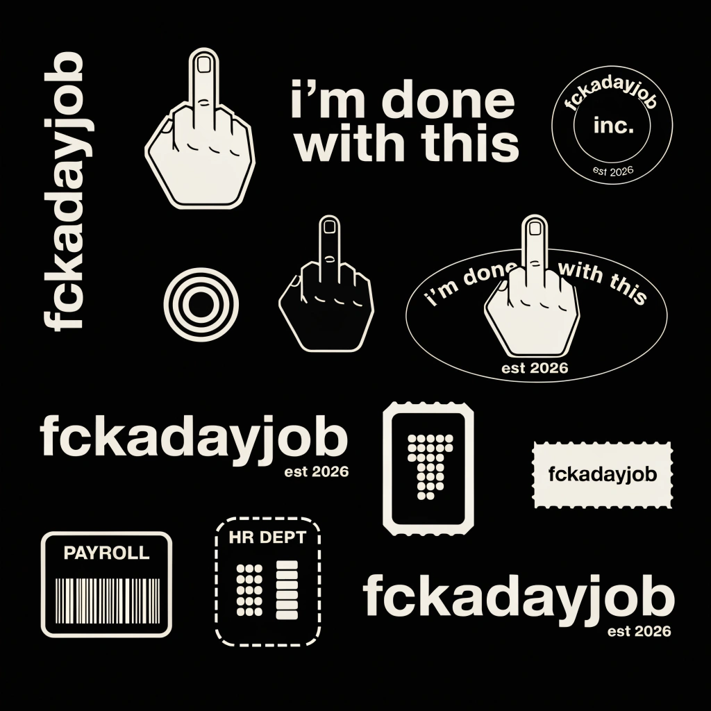 fckadayjob — EST. 2026 design sheet vol.6