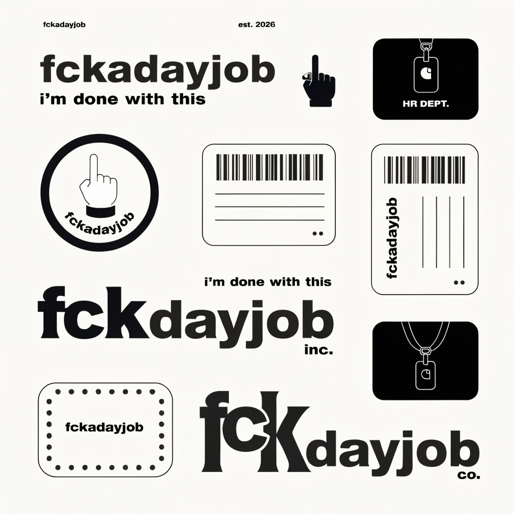 fckadayjob — EST. 2026 design sheet vol.7
