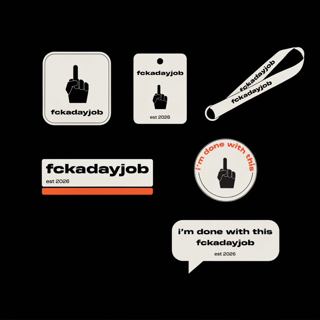 fckadayjob — EST. 2026 design sheet vol.8