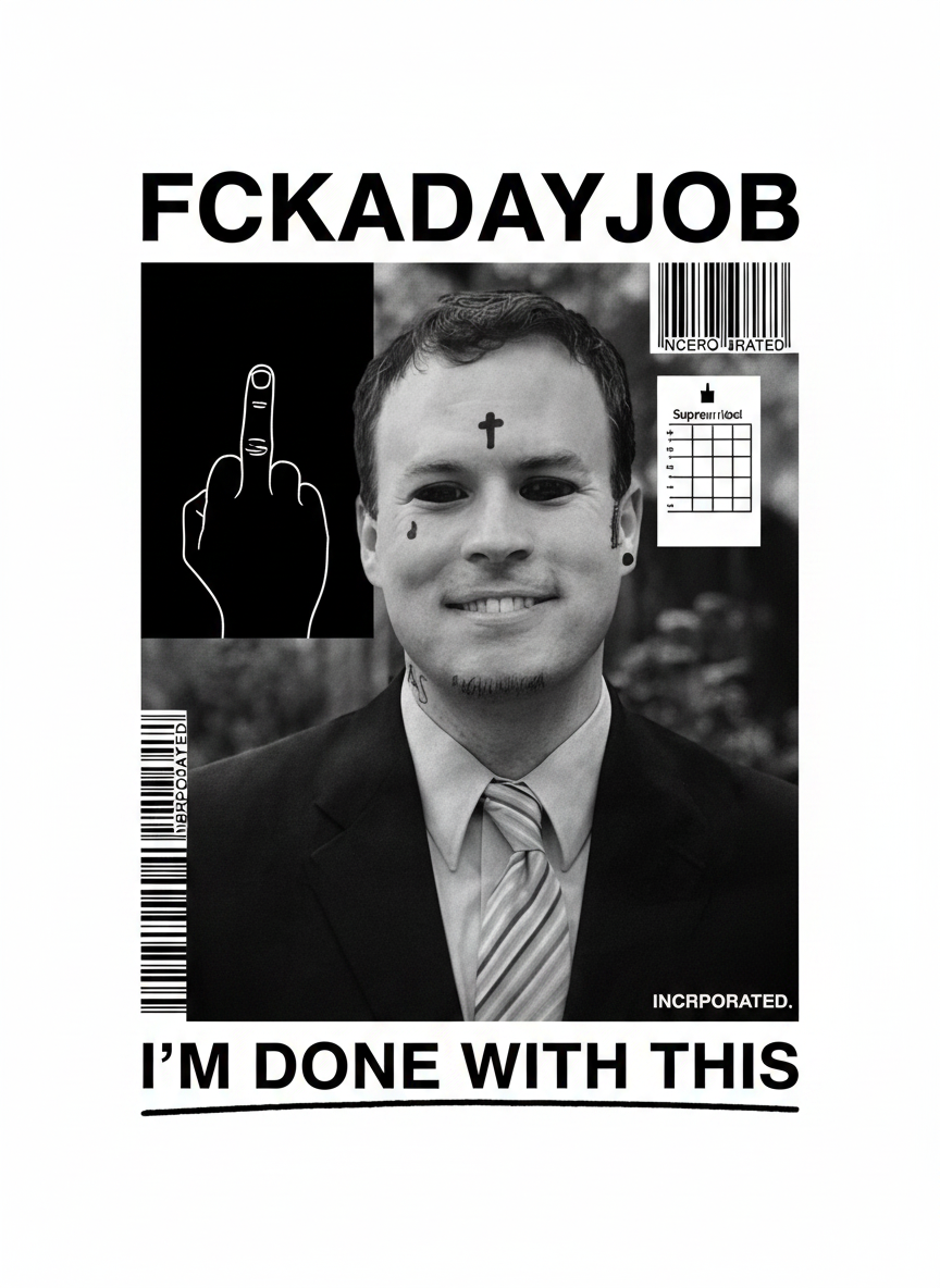 FCKADAYJOB — i'm done with this