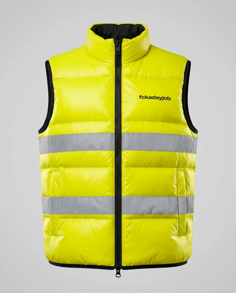 Hi-vis puffer vest