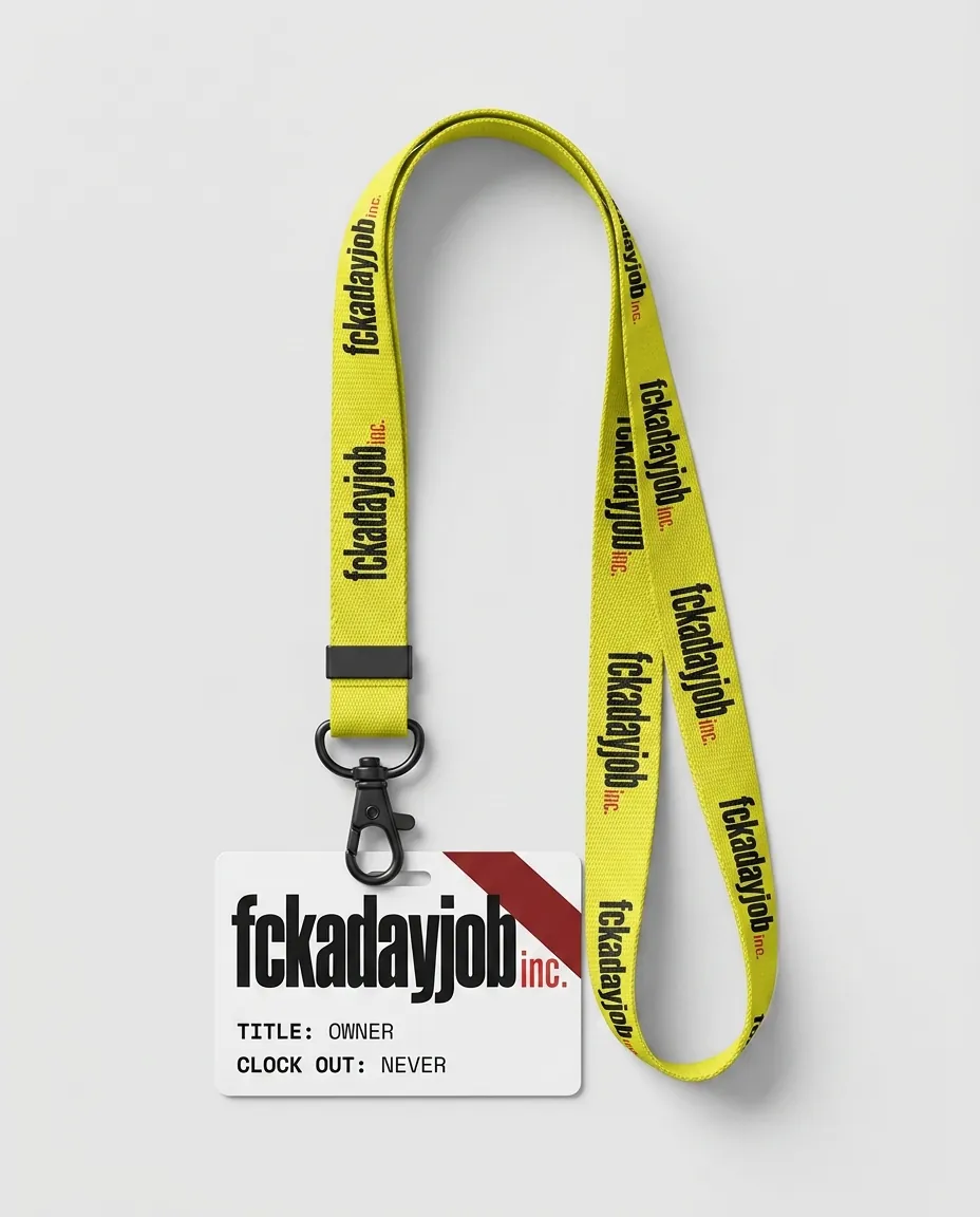 OWNER lanyard and badge