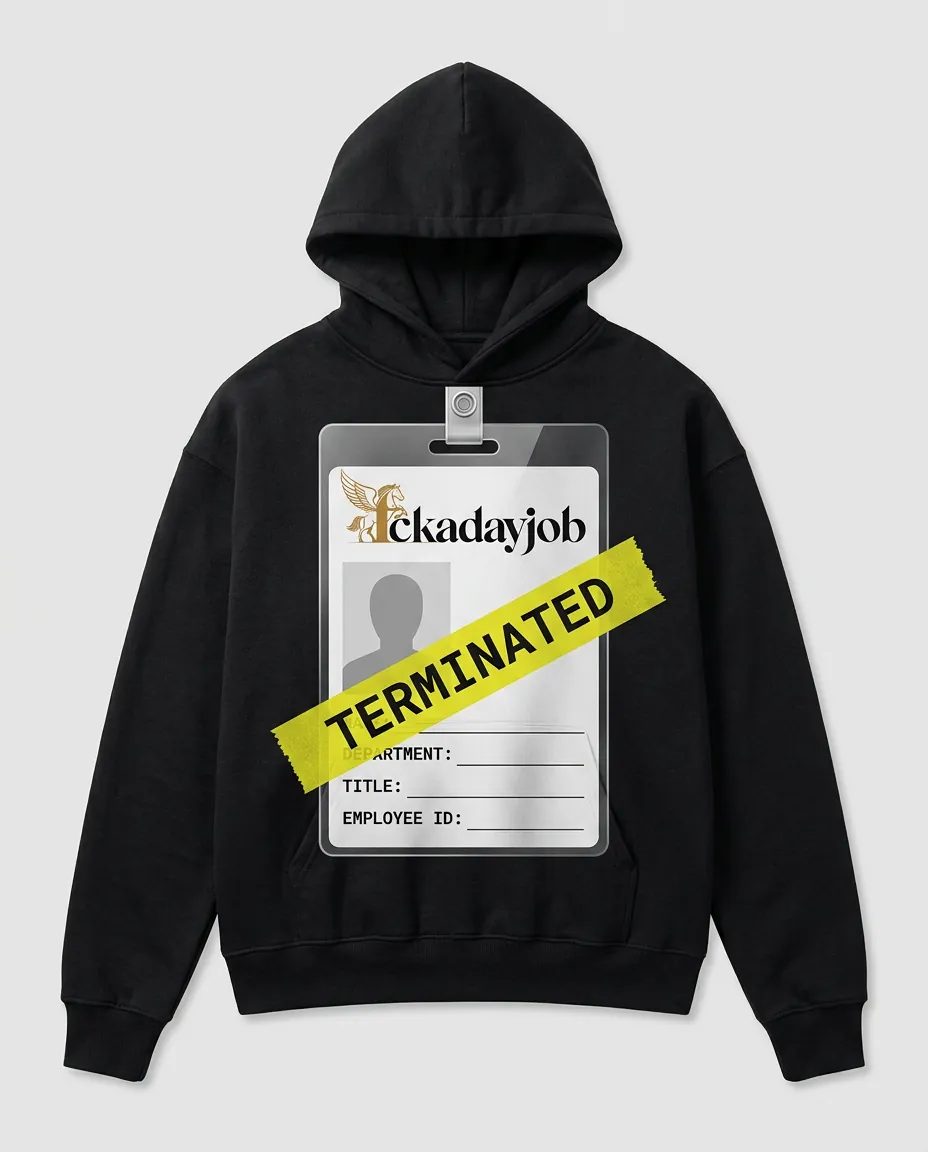 TERMINATED badge hoodie