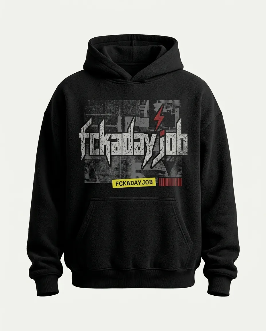 distressed metal hoodie