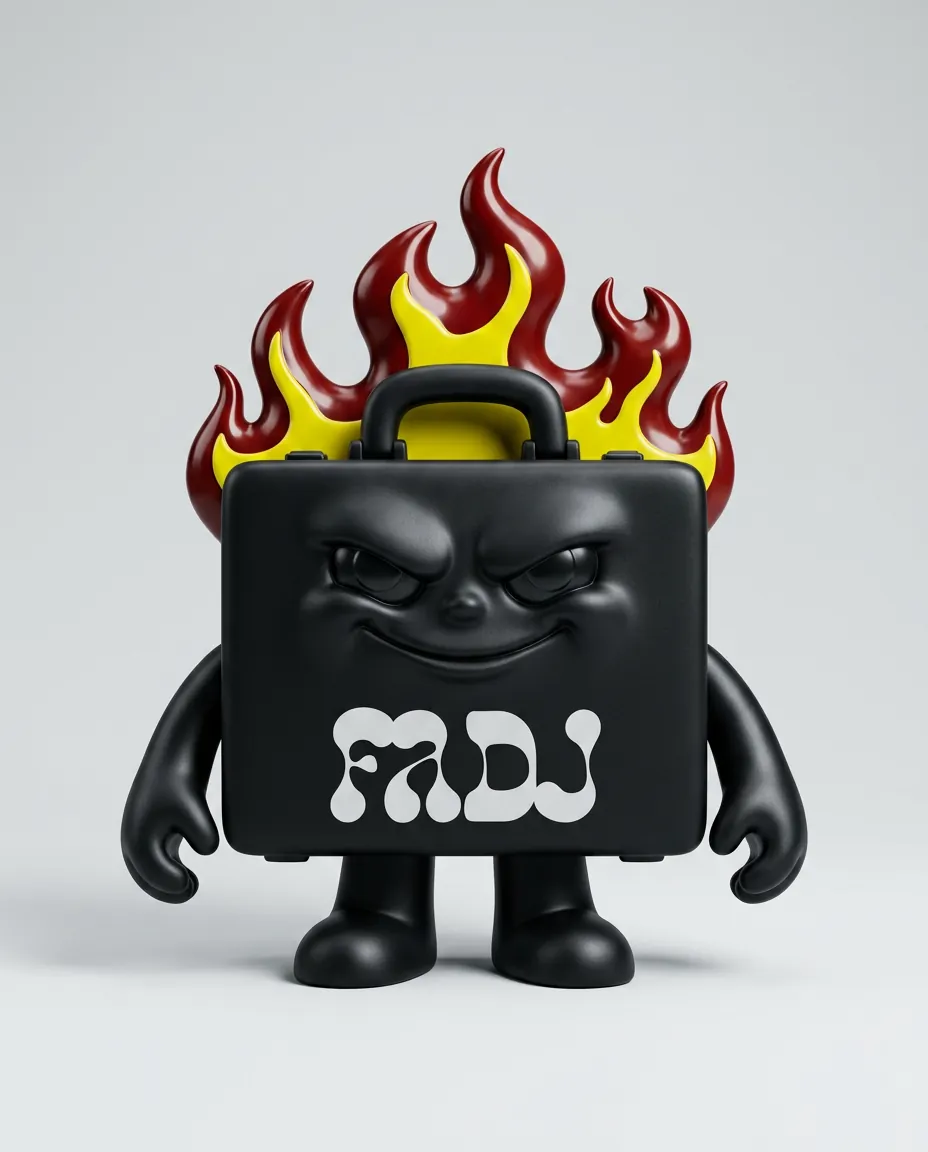 FADJ briefcase vinyl figure